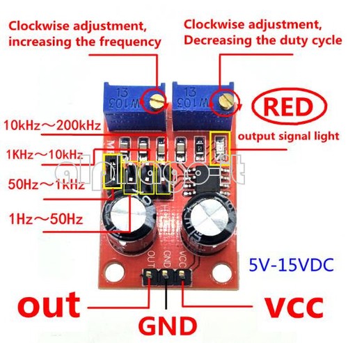Signal generator ne555 duty - signal,