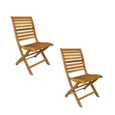 Set 2 Sedie Pieghevoli in