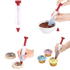 PENNA SILICONE ALIMENTARE DECORARE DOLCI TORTA GLASSA PASTICCINI TRAMEZZINI