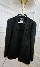 Authentic CHANEL Black Tweed