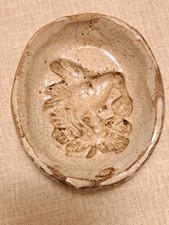 Antica formella stampo in ceramica di Caltagirone per mostarda o cotognata