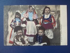 SARDEGNA : NUORO (NU) GRUPPO BAMBINI NUORESI IN COSTUME VIAGGIATA IN BUSTA  1915