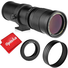 Opteka teleobiettivo zoom 420-800 mm per Nikon F D5600 D5500 D5300 D3500 D3400