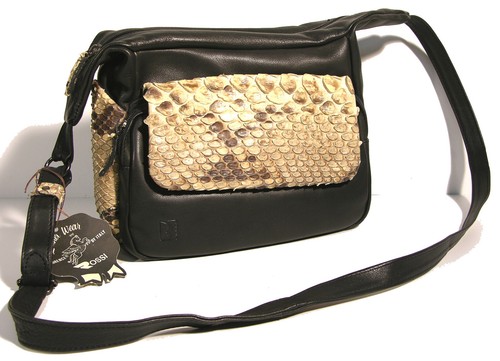 Borsa donna vera pelle pitone - vera,