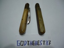 2 ANTICHI COLTELLI DA INNESTO MARCA DOURIS DA RESTAURARE, BUONE CONDIZIONI.