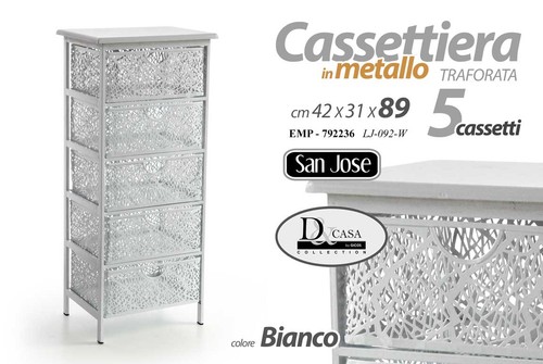 Cassettiera metallo cassetti - cassettiera, 5