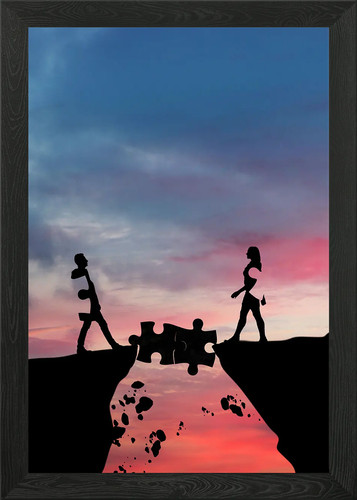 Puzzle dell amore con - dell'amore,