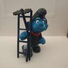 VINTAGE FINE ANNI SETTANTA-PRIMI ANNI OTTANTA PEYO SCHLUMPF PUFFO SPAZZACAMINO