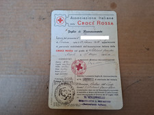 TESSERA CROCE ROSSA ITALIANA