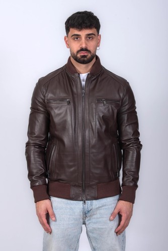 Bomber pelle uomo - uomo, testa