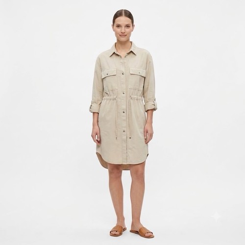 Camicia lunga beige - (vd1.24),