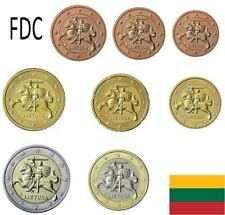 LITUANIA LIETUVA da 1 CENT a 2 EURO FDC anni 2015 al 2024 - STATI BALTICI