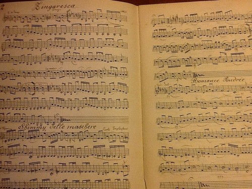 Mandola manoscritto musicale - ,