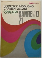 Spartito - Domenico Modugno/Carmen Villani "Come stai" - RCA 1971
