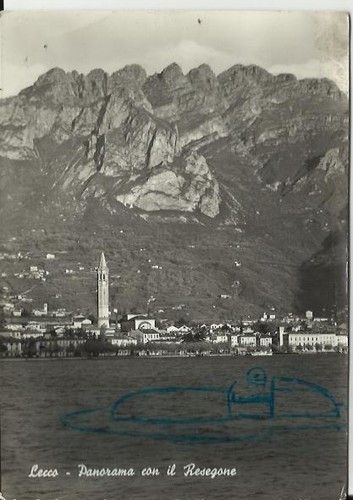 Cartolina lecco panorama - lecco,