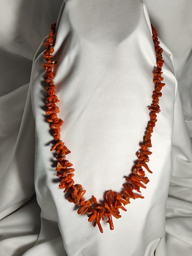 Collana corallo mediterraneo - collana,