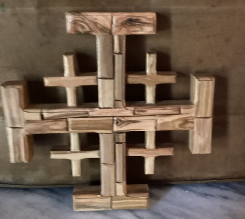 Croce gerusalemme legno ulivo - croce,