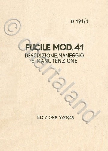 Fucile mauser gewehr - mauser, 1943