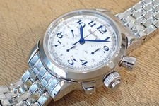 Orologio Uomo EBERHARD Tazio Nuvolari Vanderbilt Cup Automatico Quadrante Bia...