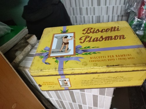 Scatola latta biscotti - latta,