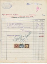 Fattura Milano Ditta Rossi Budella Salate e Secche 1936 QX1026