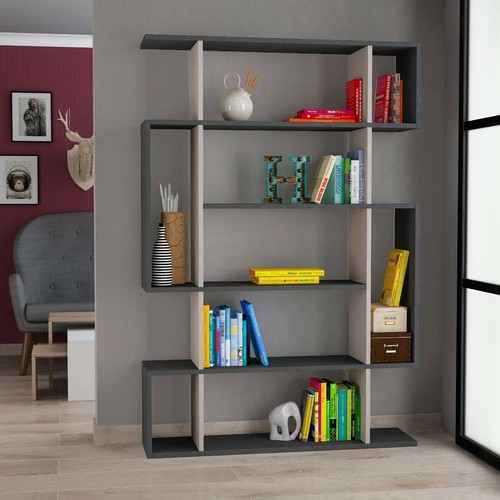 Libreria legno con 6 - libreria,