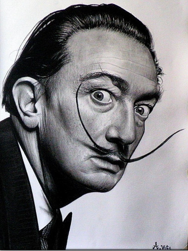 Salvador dali portrait - salvador,