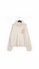 Maglione Donna Oversize Bianco Collo Alto Morbido | Invernale Caldo Luminoso 