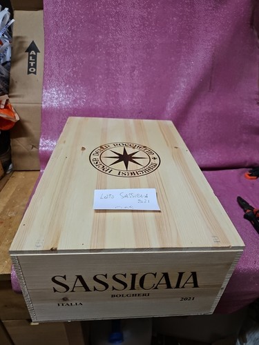 Sassicaia cassa legno vuota - di,