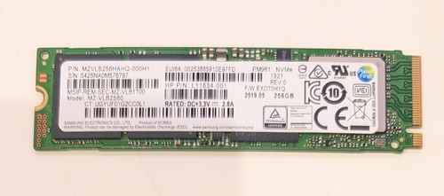 Samsung pm981 256 nvme ssd - gb,