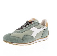 Diadora Heritage Equipe Canvas Stone Wash Verde - Uomo Scarpe Sneakers Sportive