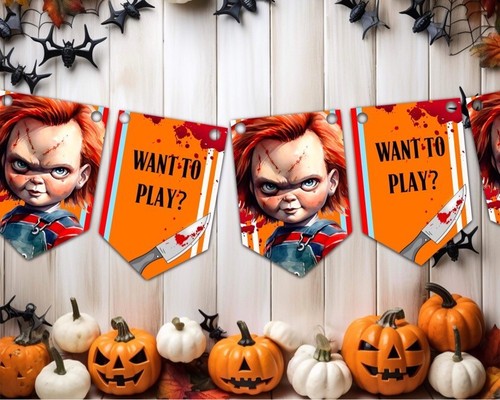 Halloween Bunting Chucky