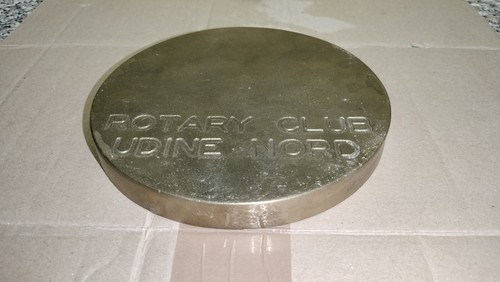 Piastra ottone vintage - piastra,