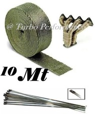 10 MT METRI  BENDE BENDA  TITANIO  TERMICA SCARICO MARMITTA COLLETTORI AUTO MOTO