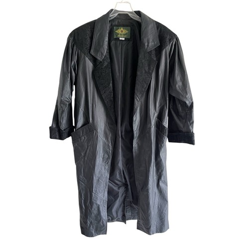 Giacca pelle nera vintage