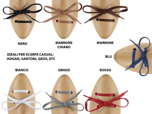 Lacci piatti cotone cerato - cotone,
