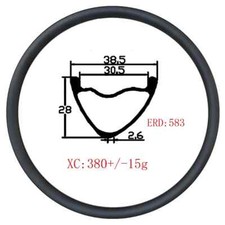 Cerchio carbonio bici gravel