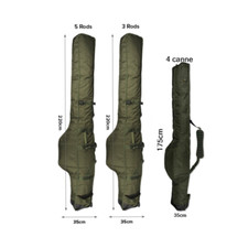 CARP SPIRIT FODERO MULTI SLEEVE  CARP FISHING 3  4  E 5 CANNE 10'' 12'' E 13''