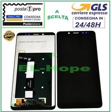 DISPLAY LCD PER XIAOMI REDMI NOTE 5 /5 PRO TOUCH SCREEN SCHERMO VETRO NERO