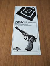 1967 PISTOLA GIOCATTOLO IN METALLO ESTRAZIONE CARICATORE AUTOMATICA PUSSY 22