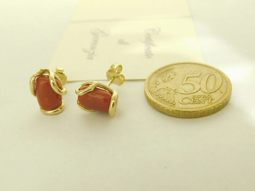 Orecchini corallo rosso - di,
