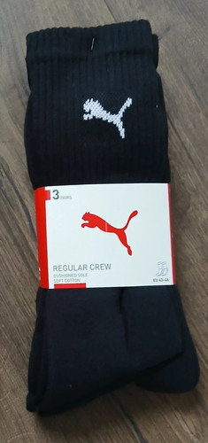 Calze nere puma regular crew - nere,