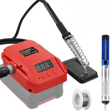 URUN Set saldatore a batteria per Einhell 18 V, 60 W, LCD regolabile, temperatur