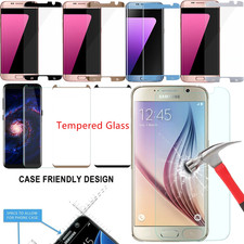 Custodia Vetro Temperato Amichevole Protezione Schermo per Samsung Galaxy S7/S8 Plus Note