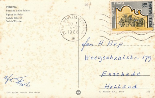 Italia 1966 cartolina per - 1966,