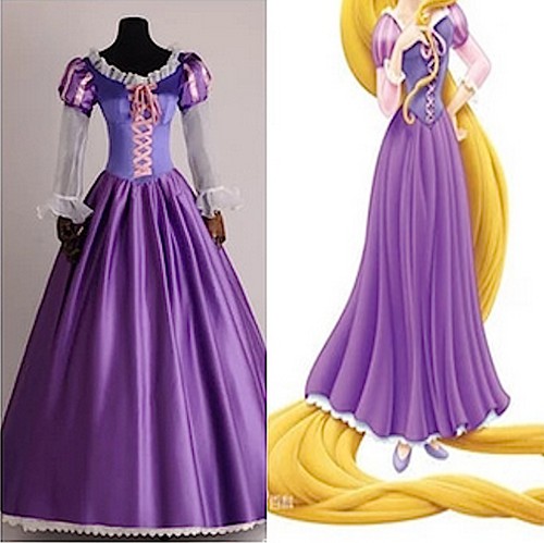 Rapunzel vestito carnevale - rapunzel,