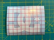 Adesivo logo DC Shoes / bianco