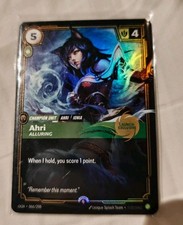 Riftbound Ahri Foil LAUNCH Promo League of Legends NM Lucca 2025
