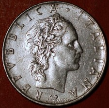 Italia 50 Lire 1964 Repubblica