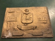 LASTRA TARGA COMMEMORATIVA GDF